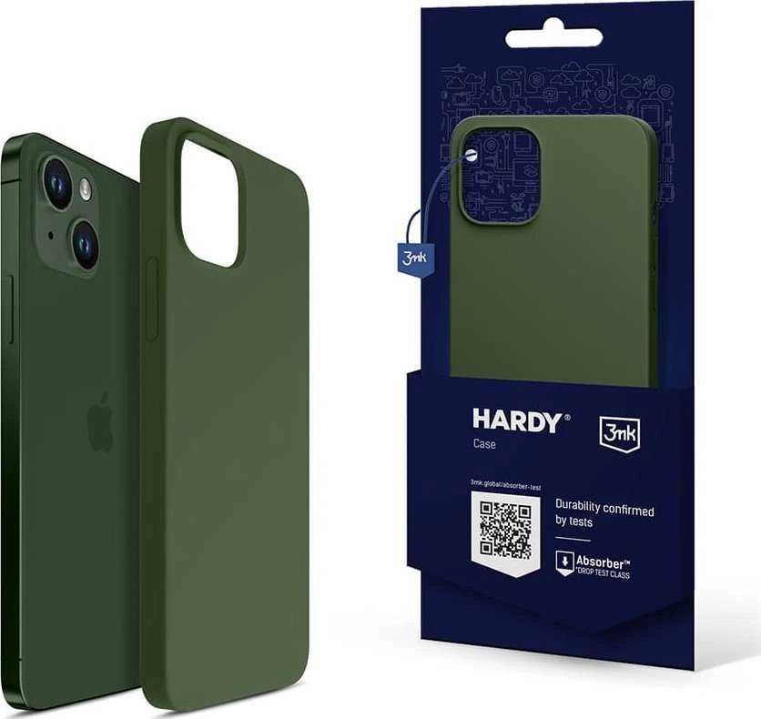 Dėklas 3Mk apsauga 3mk Hardy silikoninis MagCase iPhone 15 Plus - žalias