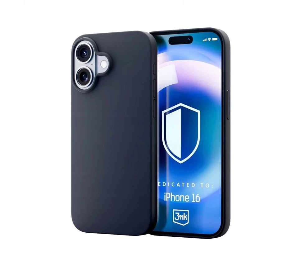 3MK Dėklas Hardy Silikoninis dėklas Graphite do Apple iPhone 16