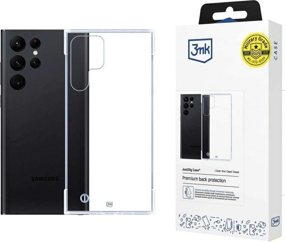 Samsung Galaxy S22 Ultra 5G - 3mk Just20g skaidrus dėklas