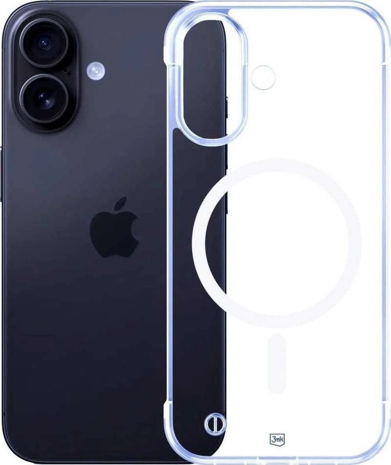 Dėklas 3Mk apsauginis 3mk Just20g MagCase, skirtas iPhone 16 - skaidrus