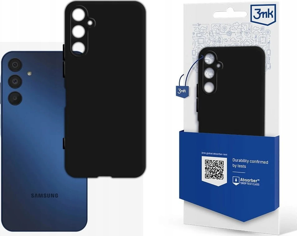 Dėklas 3mk Matt Case Samsung A155 A15 4G/A156 A15 5G juodas