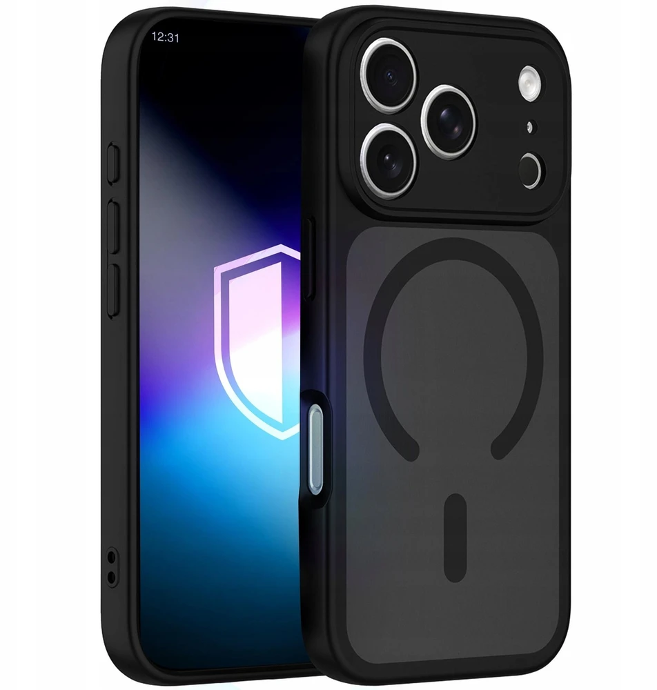 Dėklas Apple iPhone 17 Pro/ 18 Pro – 3mk Misty MagCase juodas