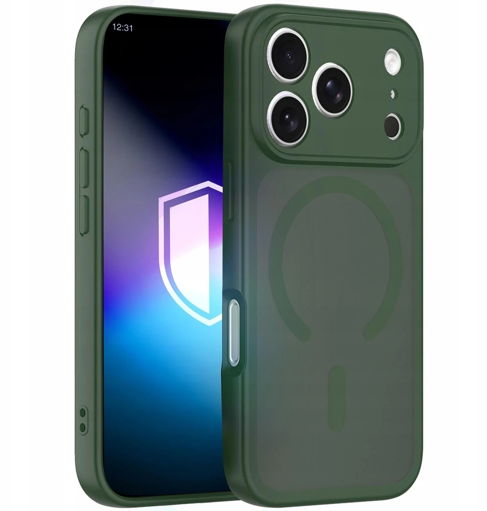 Dėklas 3Mk Protection 3mk Misty MagCase žalias, skirtas iPhone 18 Pro / 17 Pro – žalias