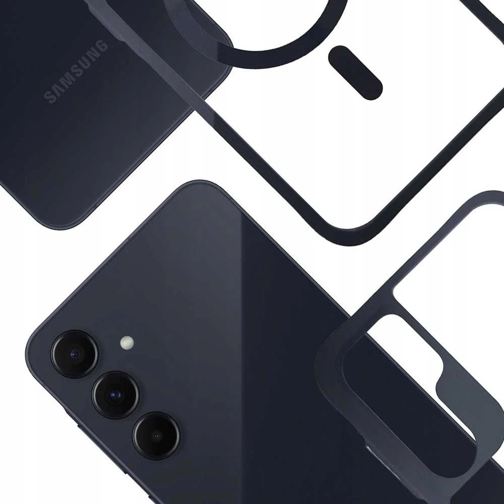 Dėklas 3mk Satin Armor MagCase, skirtas Samsung Galaxy A55 5G – skaidrus