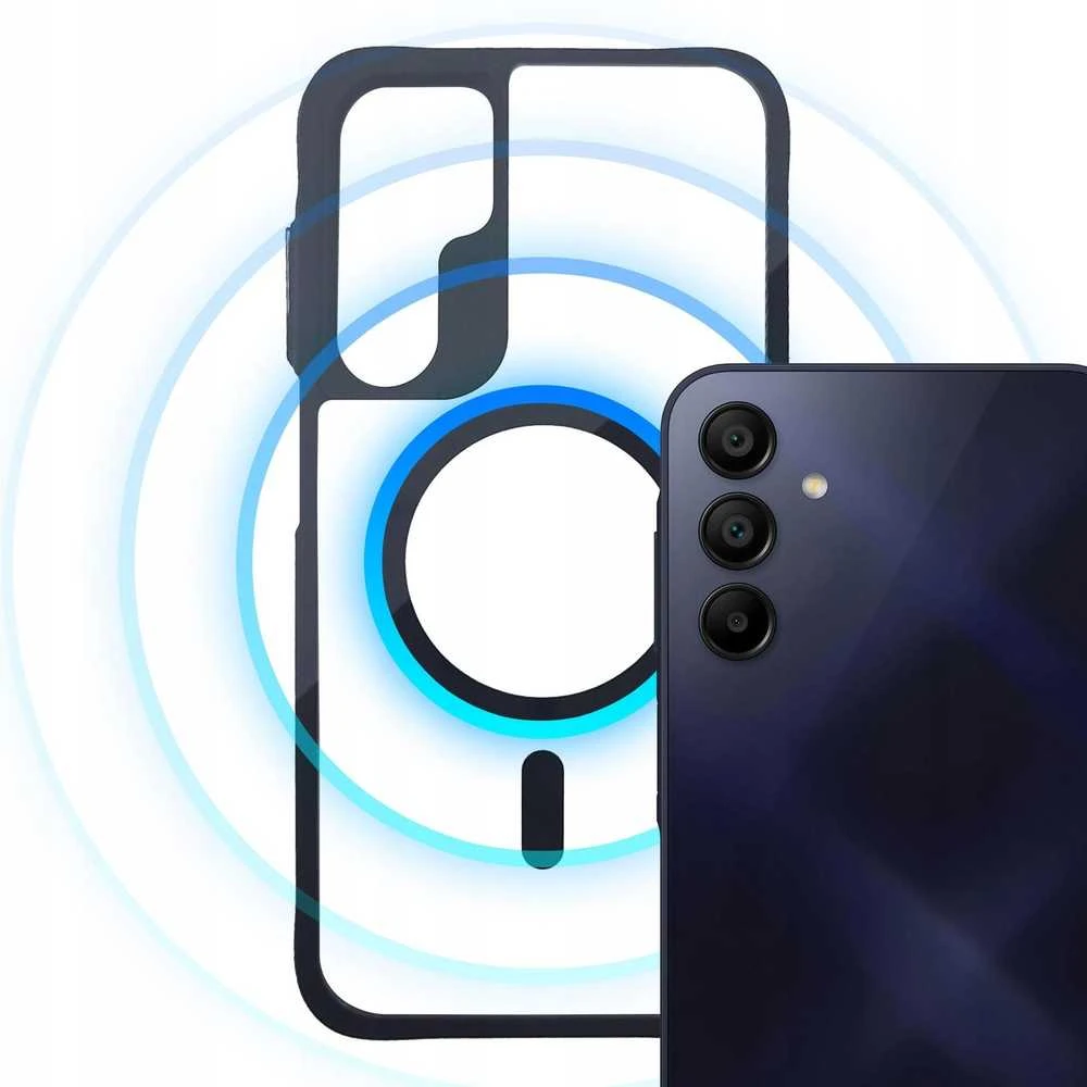 Dėklas 3mk Satin Armor MagCase, skirtas Samsung Galaxy A15 5G – skaidrus