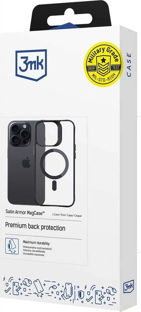 Dėklas 3MK Satin Armor Mag Apple iPhone 14 Pro Max 6,7"