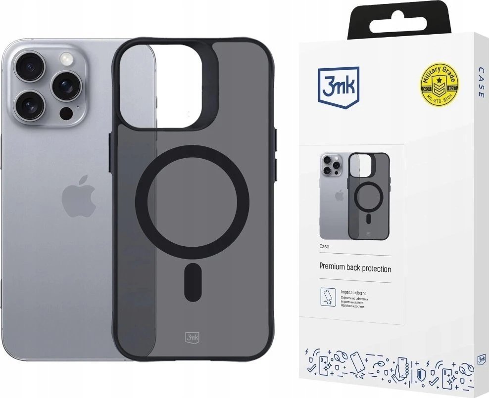 3MK Smoke MagDėklas Apple iPhone 16 Pro Max