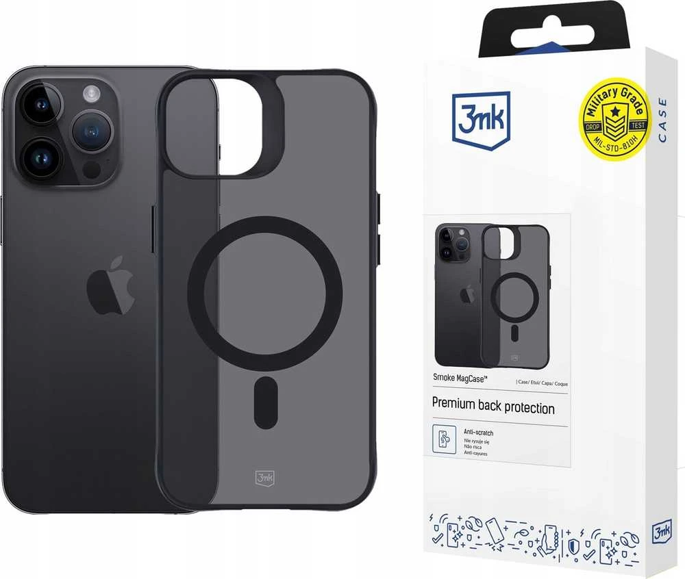 3mk Smoke MagCase with MagSafe Apple iPhone 14 Pro - Semi-dėklas telefonui skaidrus