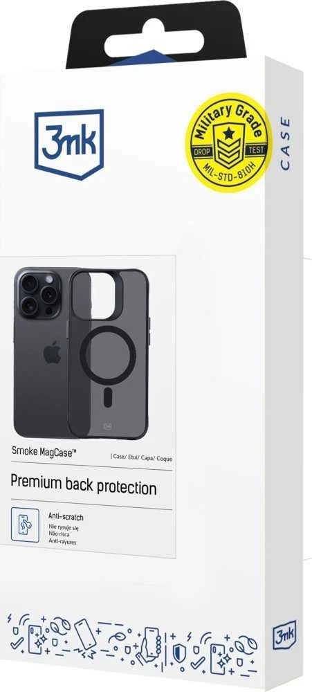 3MK Smoke MagDėklas Apple iPhone 15 Pro 6.1″