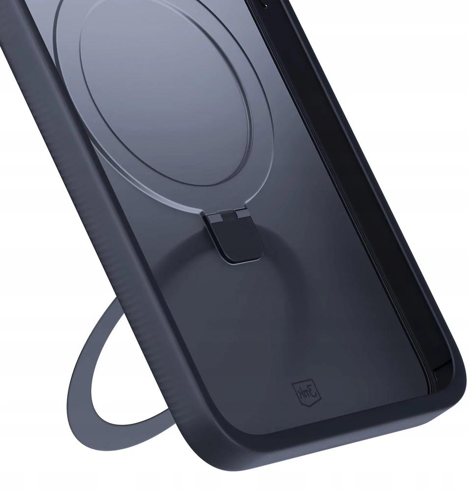 3Mk apsaugos 3mk dūminis dėklas su magnetu ir stovu iPhone 17 - juodas