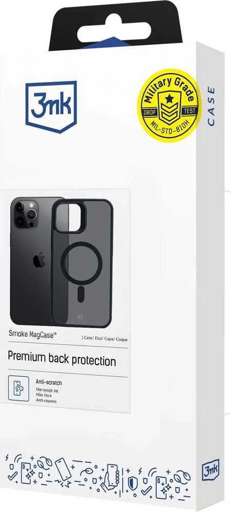 Dėklas 3MK Smoke Mag Apple iPhone 12 Pro Max 6,7"