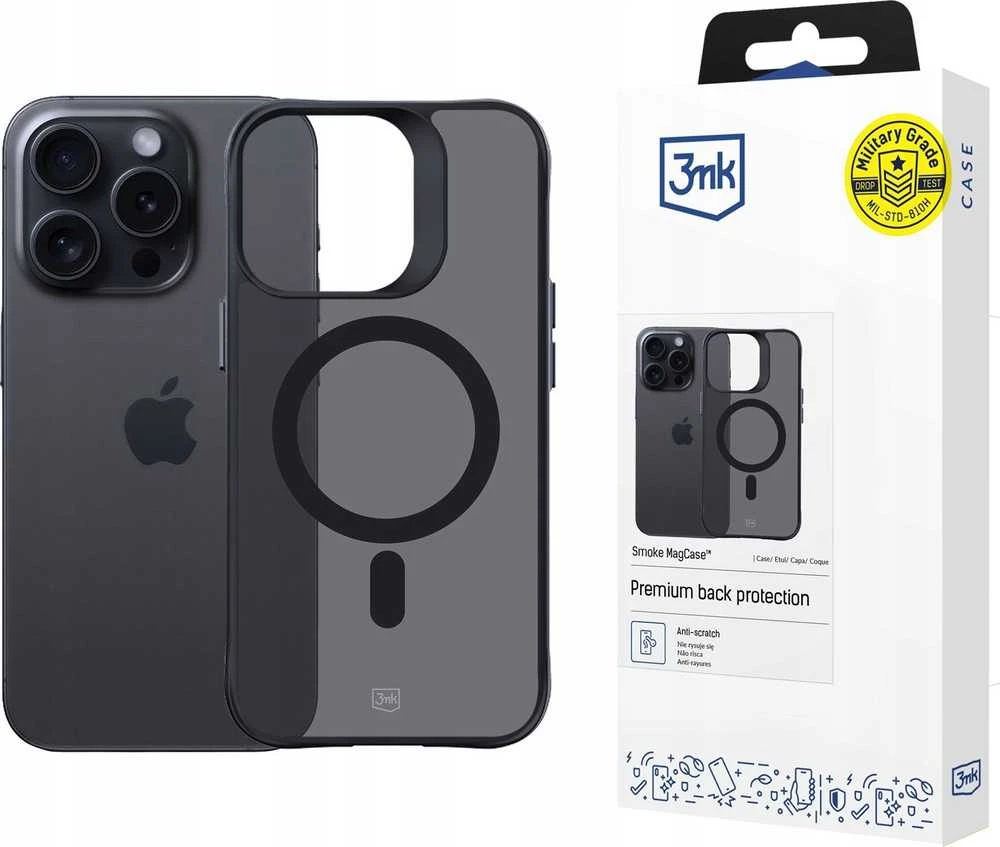 3mk Smoke MagCase with MagSafe Apple iPhone 14 Pro Max - Semi-dėklas telefonui skaidrus