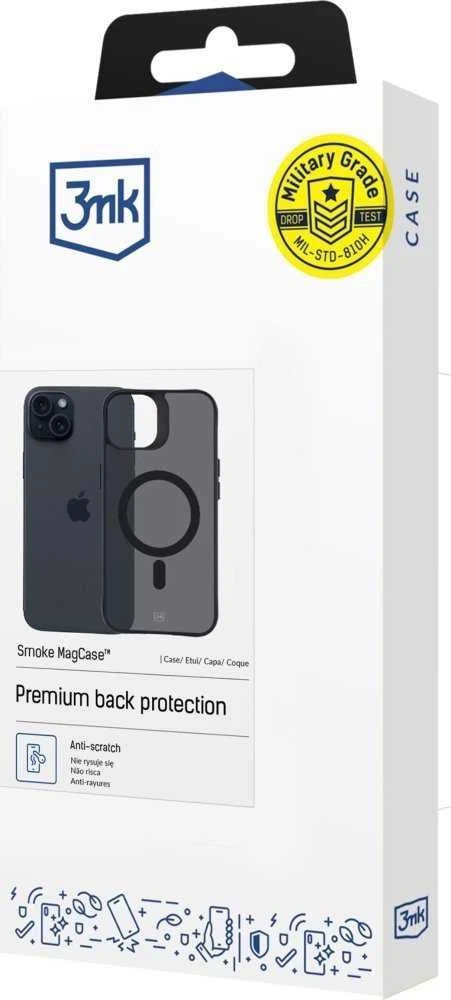 3MK Smoke MagDėklas Apple iPhone 15 6.1″