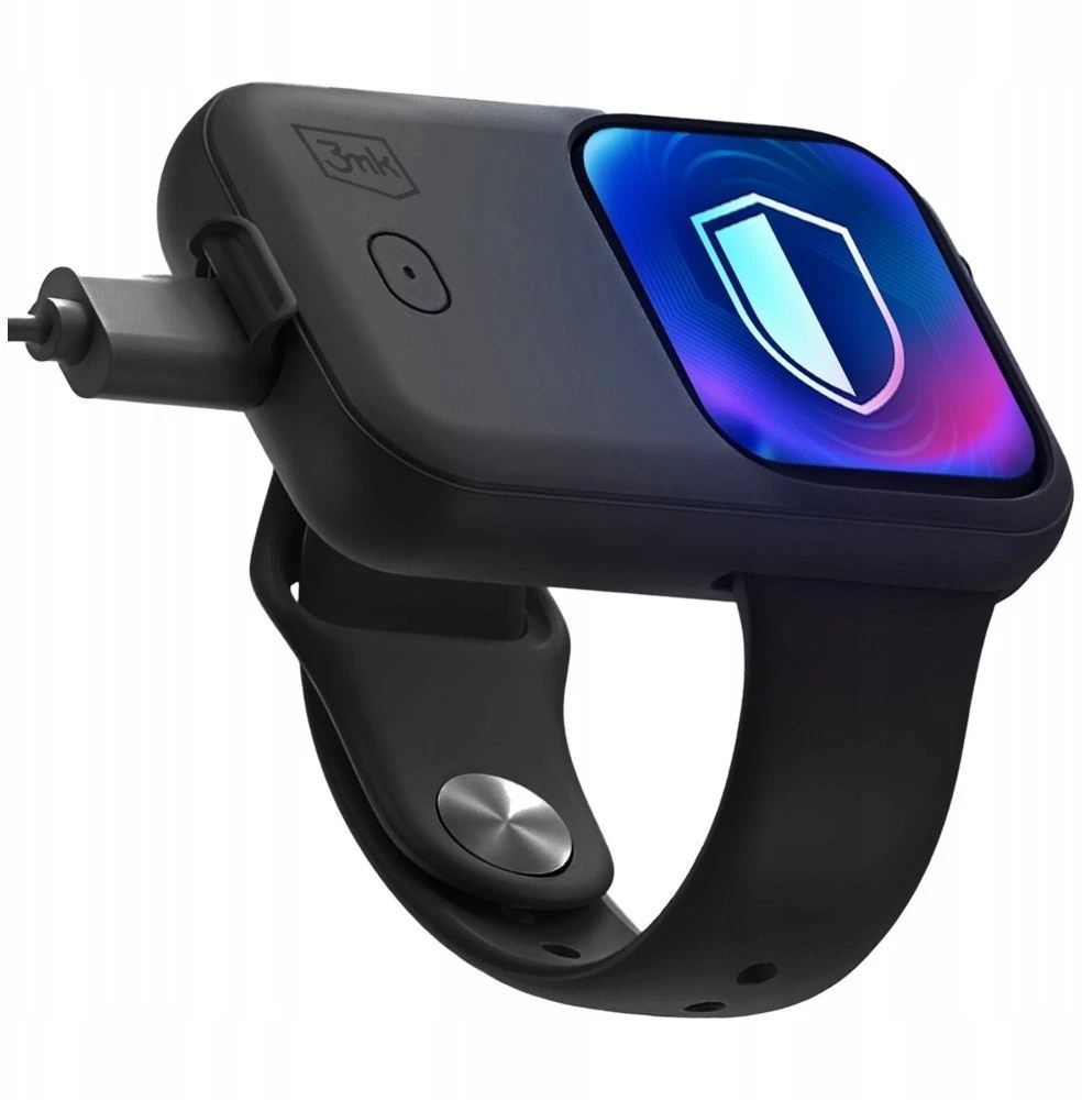 3MK Endurance nešiojamas dėklas Apple Watch 40mm/41mm 2,5W 1200mAh USB-C, juodas