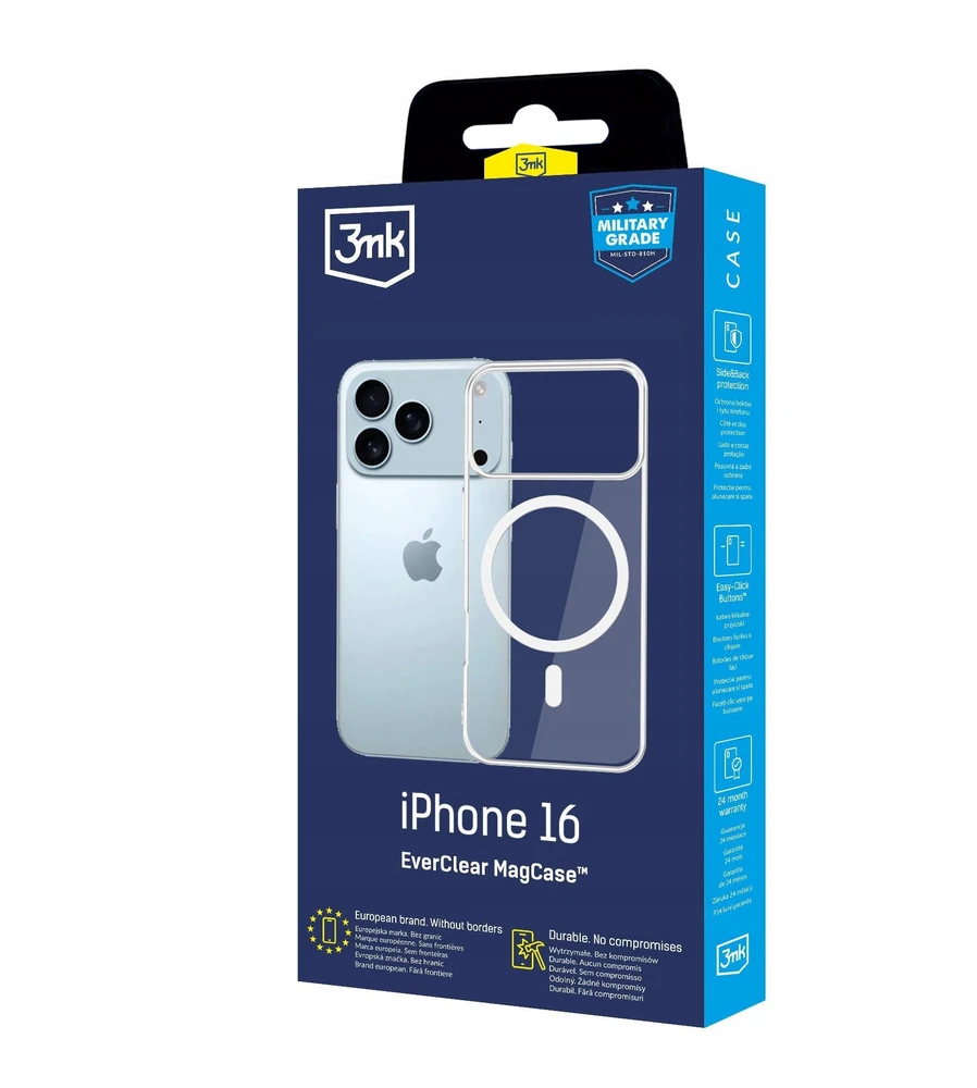 Dėklas 3MK EverClear MagDėklas do Apple iPhone 17 Pro Max