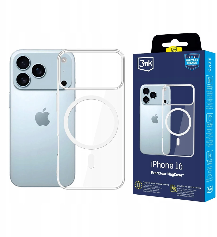 Dėklas 3MK EverClear MagDėklas do Apple iPhone 17 Pro Max