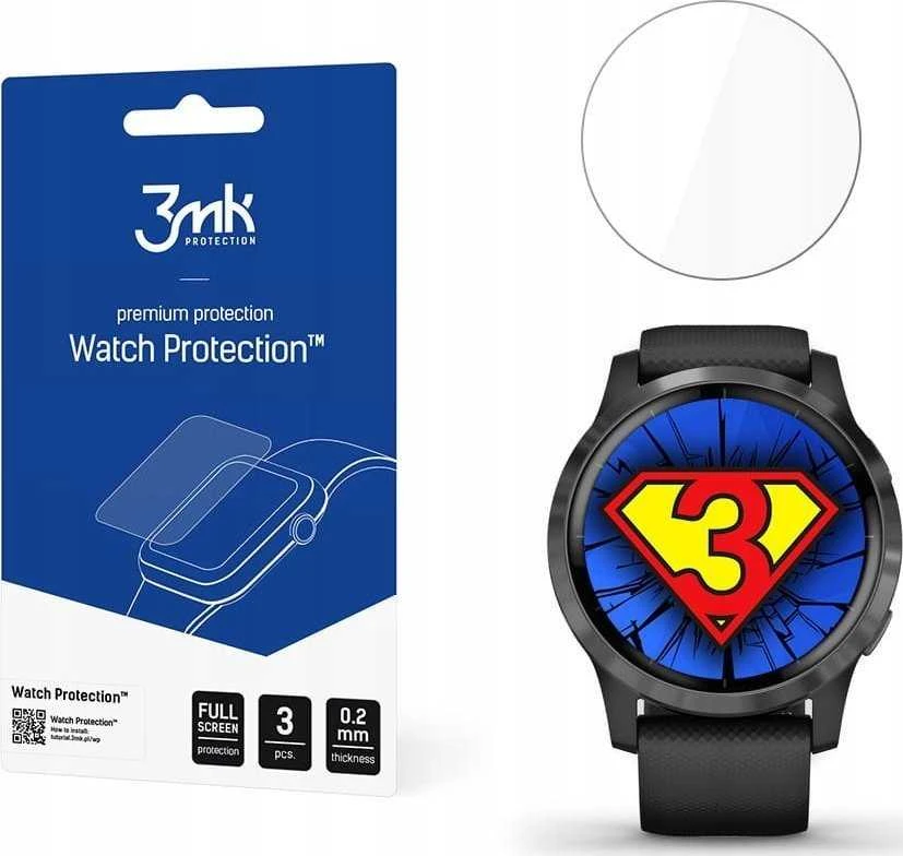 Apsauginė ekrano plėvelė 3MK išmaniojo laikrodžio Garmin Vivoactive 4