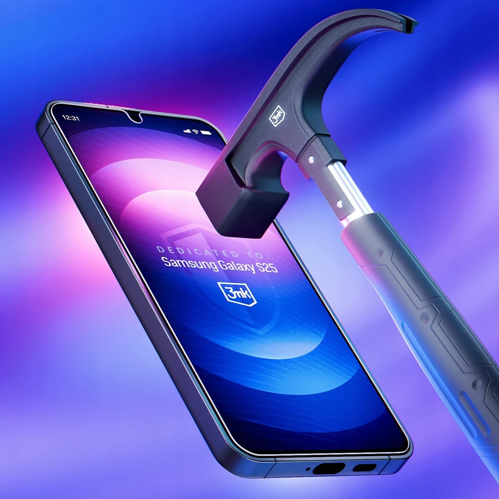3MK „FlexibleGlass“ hibridinis stiklinis sijonas „Samsung Galaxy S25“