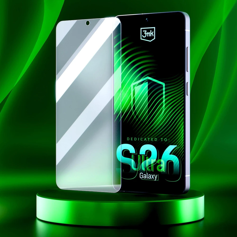 3MK „FlexibleGlass Hybrid Glass“ apsauginis stiklas „Samsung Galaxy S26 Ultra“ telefonui