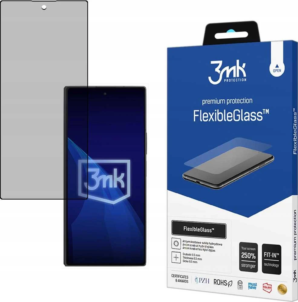 „Samsung Galaxy Z Fold Special Edition“ (priekyje) – 3mk „FlexibleGlass“.