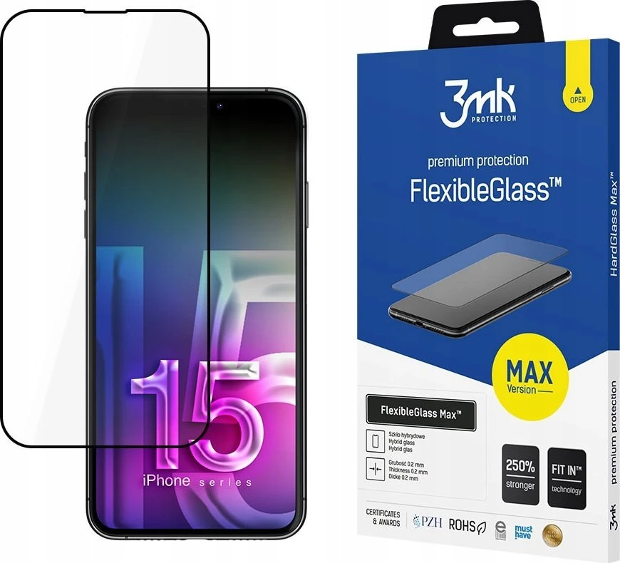 Apple iPhone 15 Plus – 3mk FlexibleGlass Max™