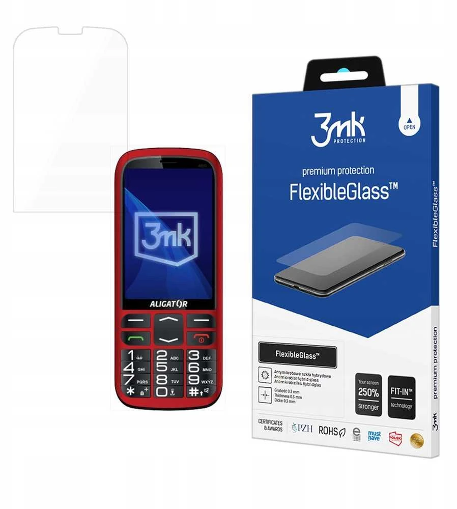 3Mk apsauginis „Aligator A830 Senior“ – 3mk lankstus stiklas