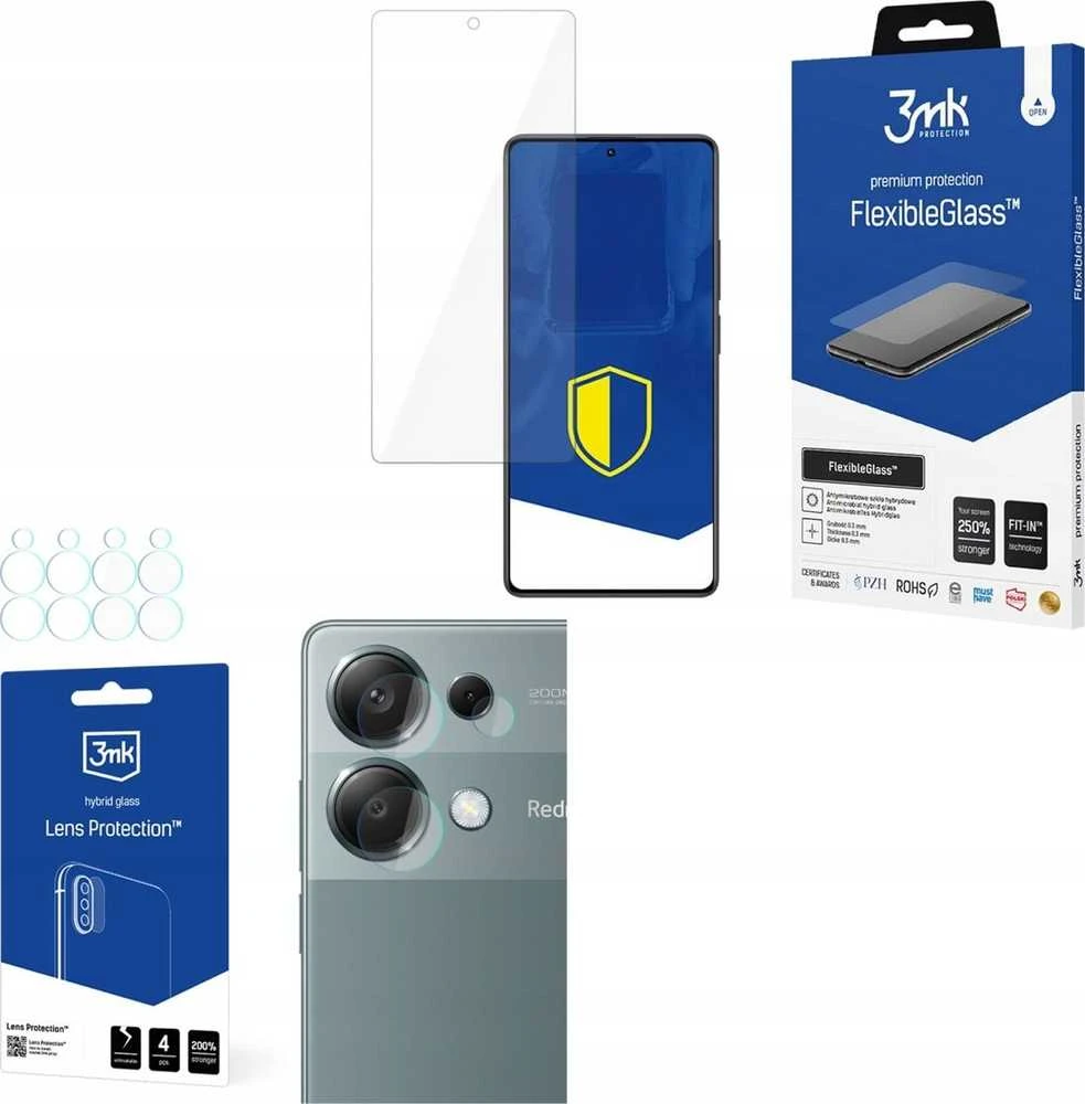 3MK „FlexibleGlass Redmi Note 13 Pro 4G“ hibridinis stiklas