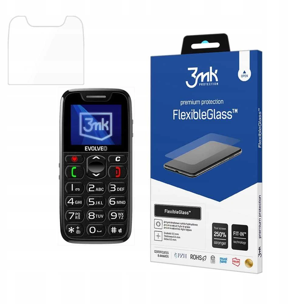 3Mk Protection „Evolveo EasyPhone EP“ – 3 mk lankstus stiklas