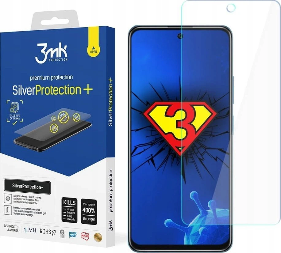 3mk Folia Xiaomi Poco M4 Pro 5G Sidabrinis Protection+