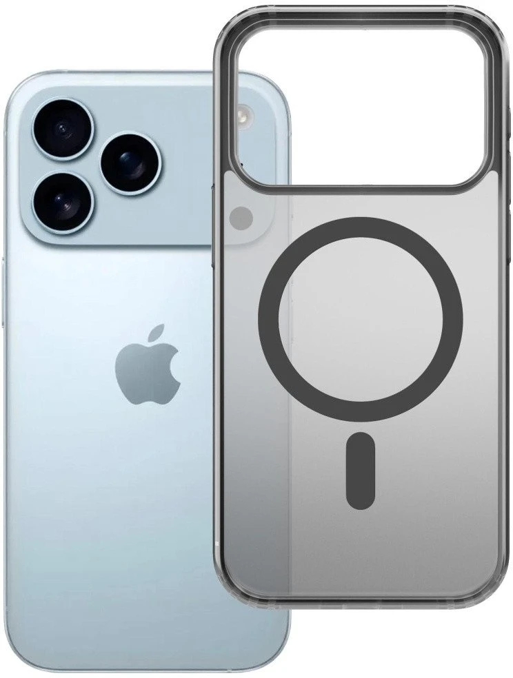 Dėklas 3mk Frosty MagCase Apple iPhone 17 Pro juodas