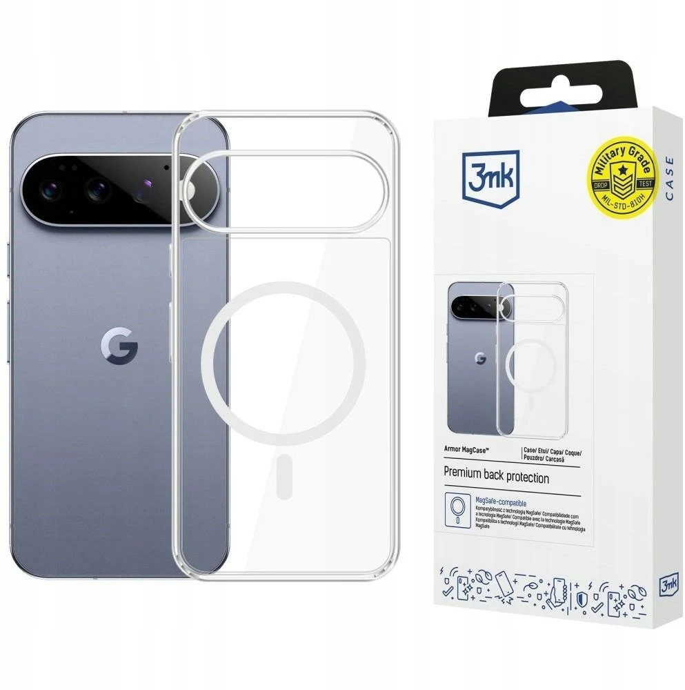 Dėklas 3Mk Protection 3mk Armor MagCase, skirtas Google Pixel 11 Pro XL - skaidrus
