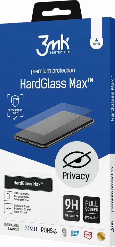 9H 3mk HardGlass Max Privacy™ privatumo stiklas Samsung Galaxy A55 5G