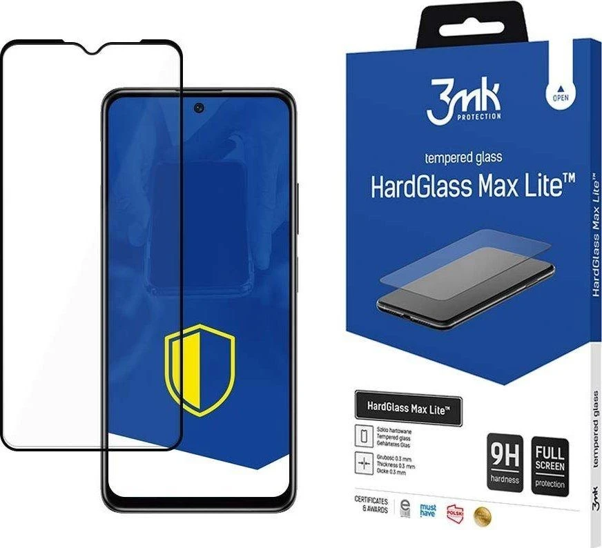 3mk HardGlass Max Lite, skirtas Xiaomi POCO M4 5G