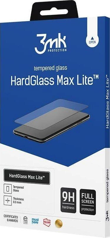 LCD apsauginis stikliukas 3mk Hard Glass Max Lite Xiaomi 12 Lite juodas