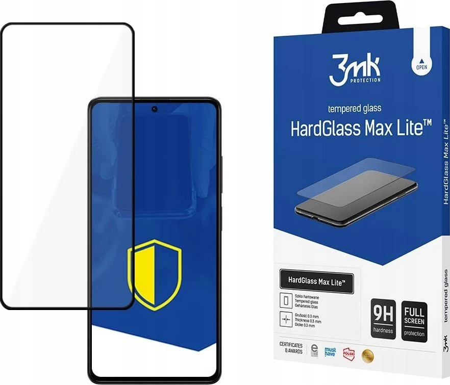 3Mk Protection 3MK HardGlass Max Lite Google Pixel 8 5Gjuodos spalvos, viso ekrano stiklas Lite