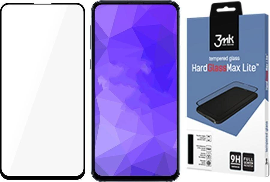 3MK HardGlass Max Lite Samsung A51, grūdintas stiklas, Juodas