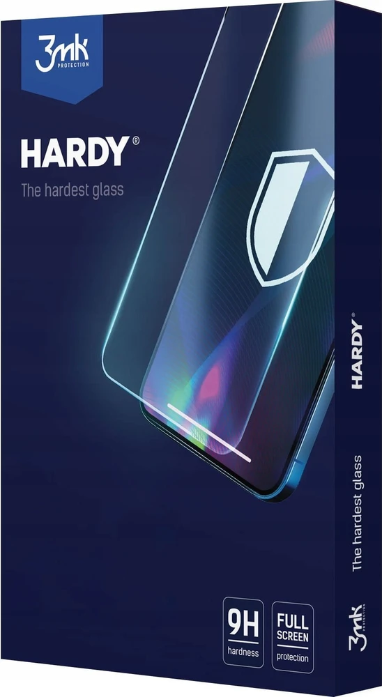 LCD apsauginis stikliukas 3mk Hardy Apple iPhone 13/13 Pro/14 juodas