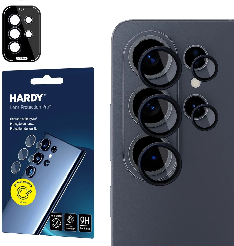 3mk Hardy Lens Protection Pro Juodas do Samsung Galaxy S26+