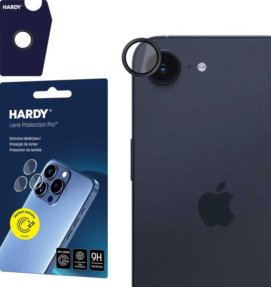 Dėklas 3mk HARDY objektyvo apsauga Pro Juodas pro Apple iPhone 16E