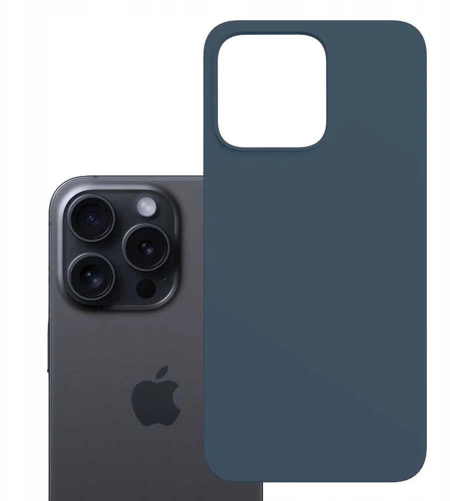 Dėklas 3MK Hardy MagSilicone skirtas Apple iPhone 15 Pro mėlynos spalvos