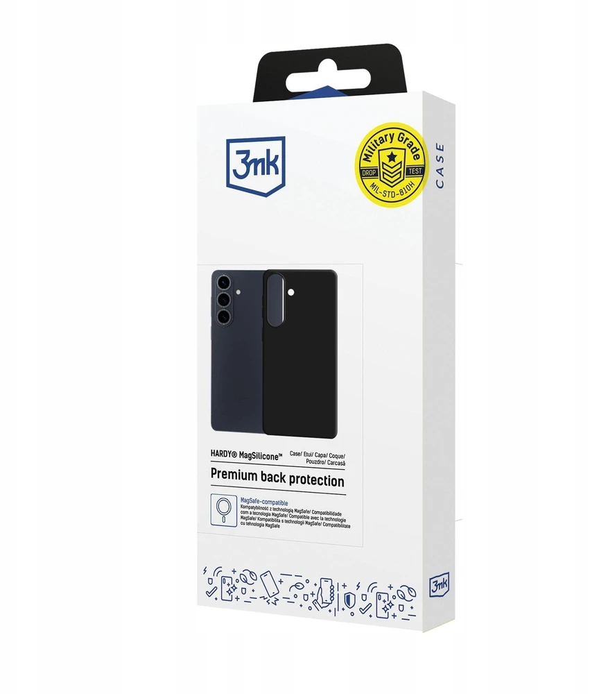 Dėklas 3mk Hardy MagSilicone do Samsung Galaxy S26 juoda