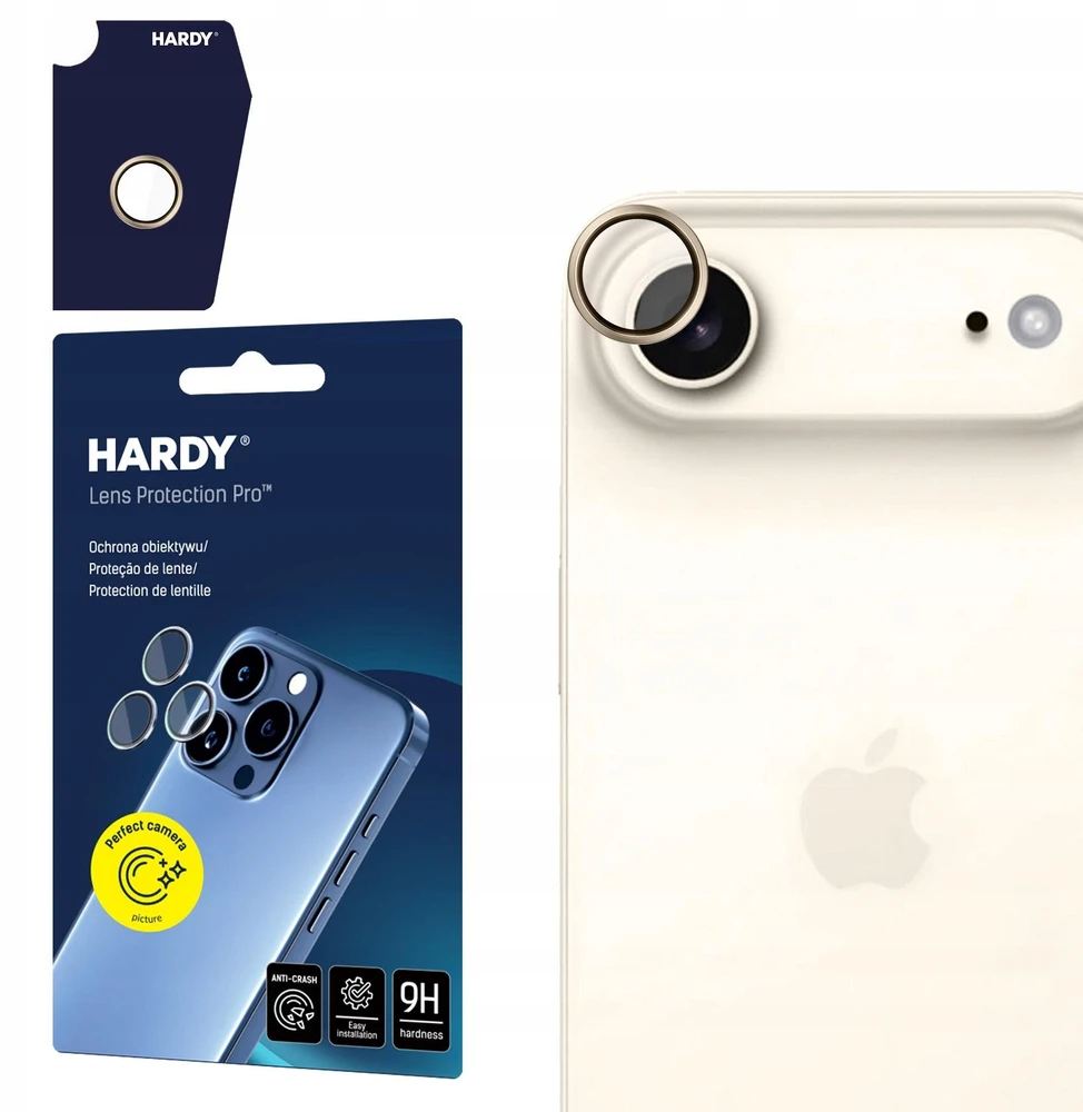 3Mk Protection 3mk HARDY objektyvo apsaugos „Pro“ stiklas, skirtas „iPhone 17 Air“ – auksinis