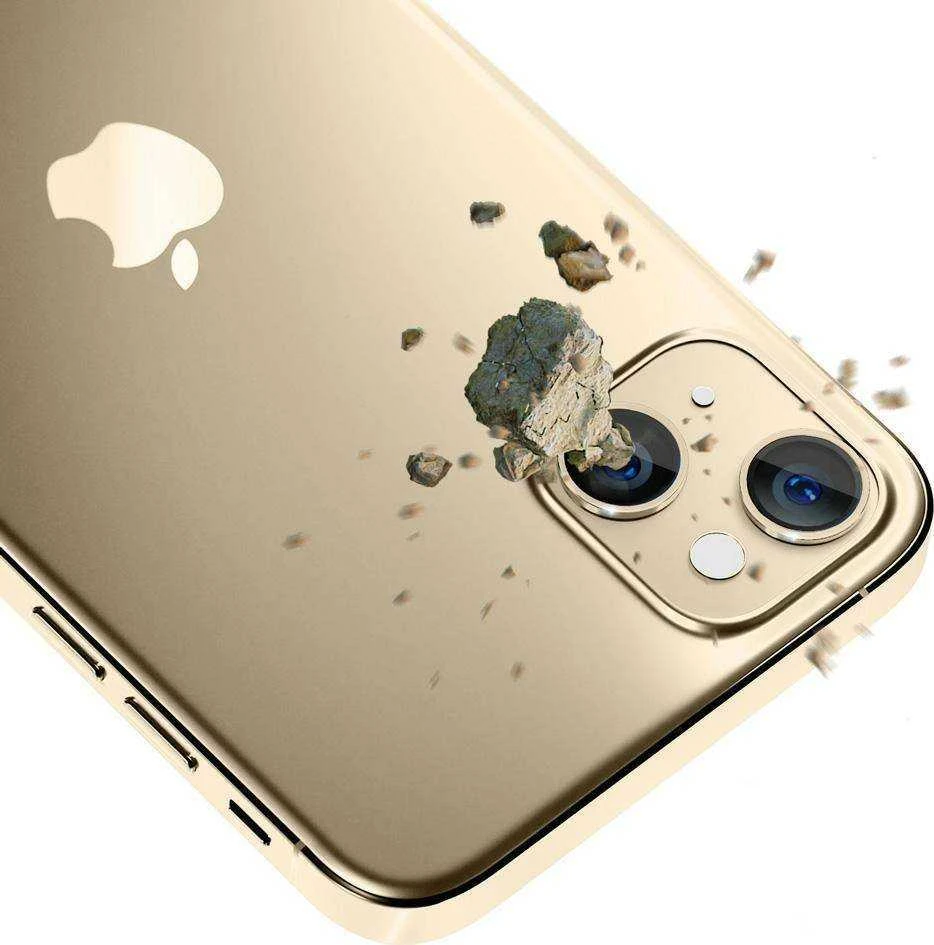 3MK objektyvo apsauga Pro Apple iPhone 14 6,1" auksinis Kameros objektyvo apsauga su tvirtinimo rėmeliu, 1 vnt.