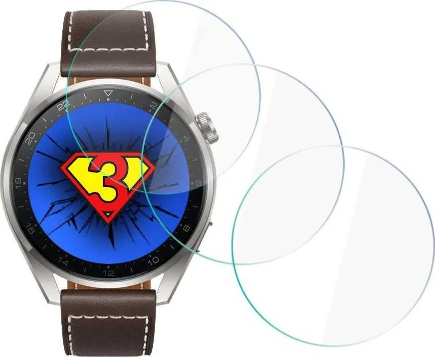 LCD apsauginė plėvelė 3MK Flexible Glass Huawei Watch 3 Pro 3vnt