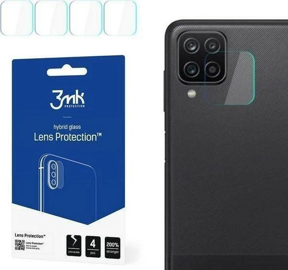 LCD apsauginė plėvelė kamerai 3MK Flexible Glass Lens Samsung A125 A12