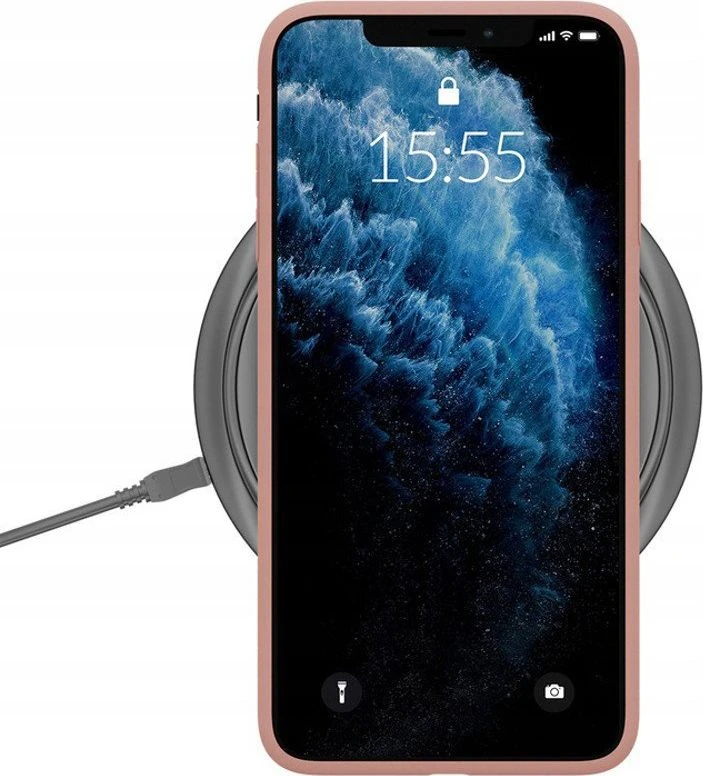 3Mk apsauginis matinis dėklas iPhone X / XS - Rožinė