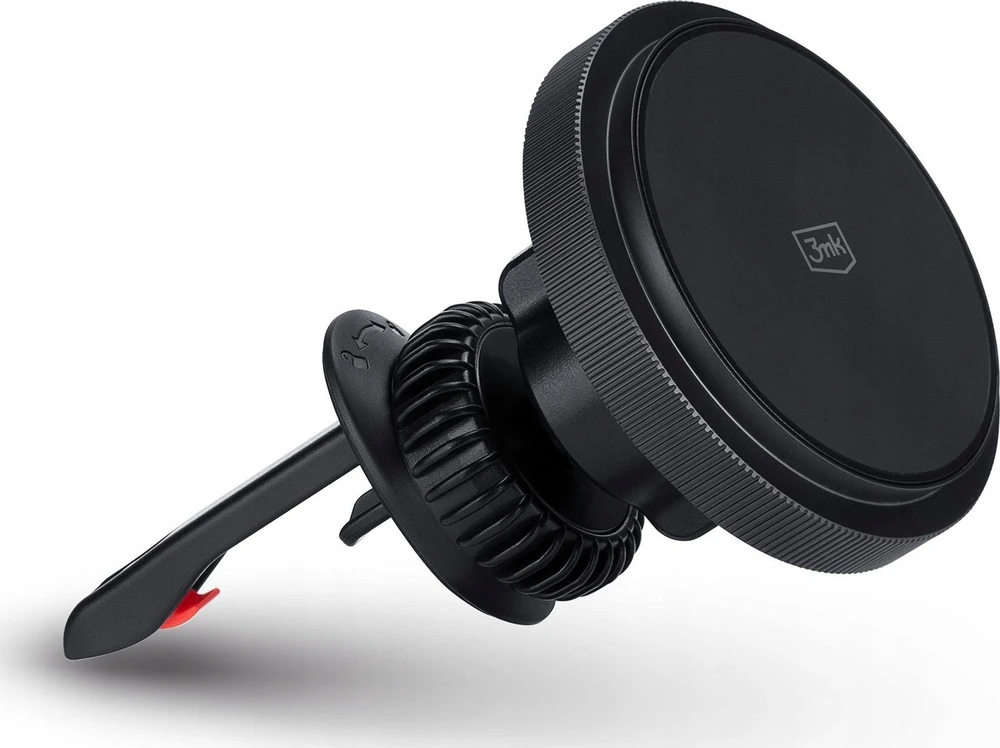 3MK Car MagCharger 15W indukcinis įkrovimo laikiklis ventiliacijos grotelėms, juodos spalvos