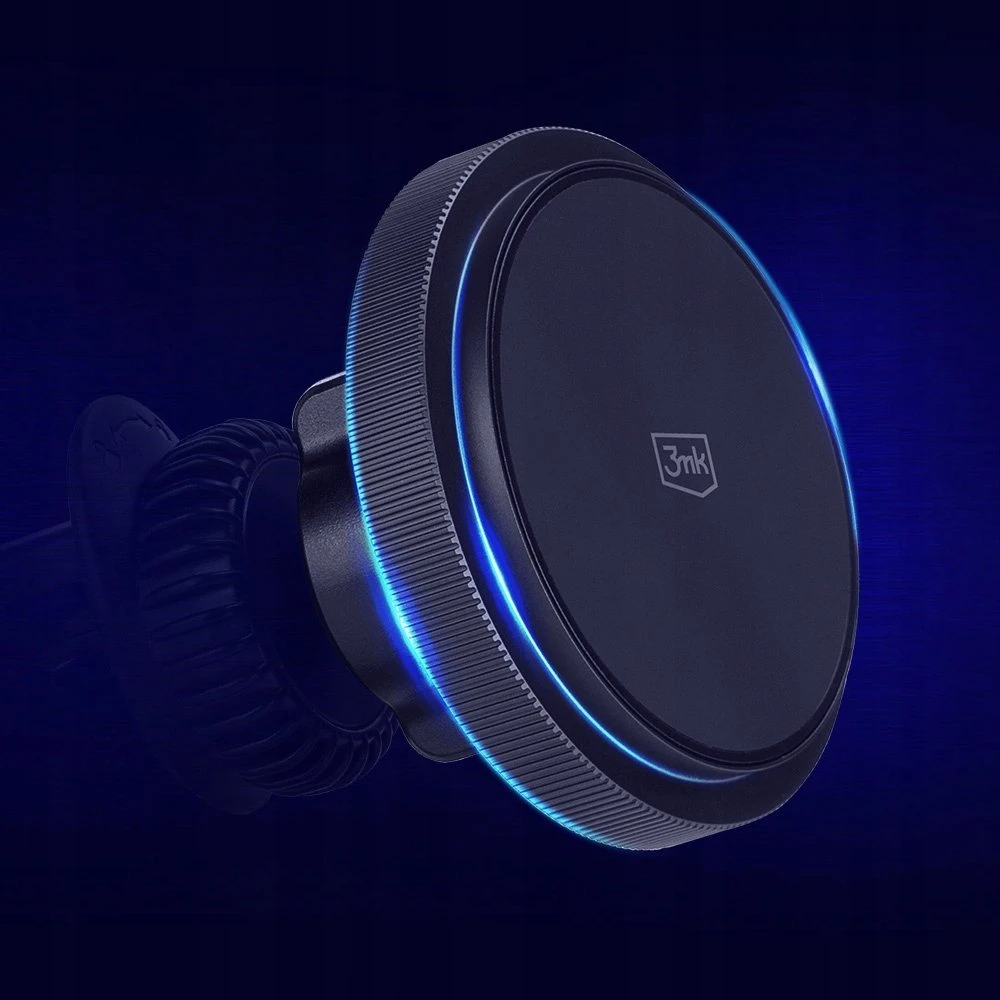 3MK Car MagCharger 15W indukcinio įkrovimo laikiklis ventiliacijos angai juodos spalvos