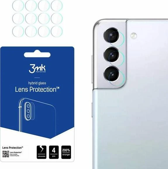 LCD apsauginė plėvelė kamerai 3MK Flexible Glass Lens Samsung S906 S22 Plus 5G