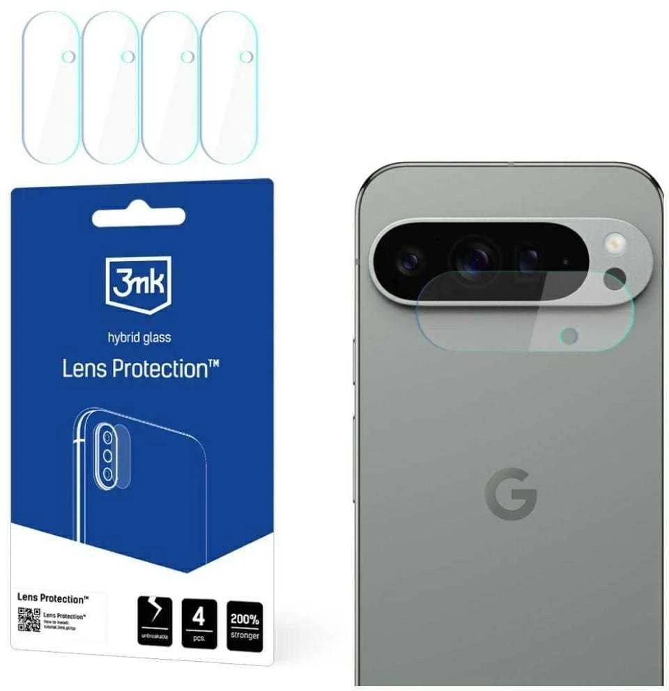 3Mk apsauginis hibridinis stiklas kameros objektyvui 3mk objektyvo apsauga, skirta „Google Pixel 9“